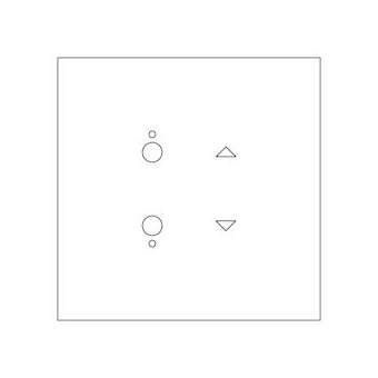 Commande pour volets Art d'Arnould Epure MyHOME_Up - acier brossé|Arnould-ARD67484