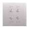 Commande double lumière Art d'Arnould Epure MyHOME_Up - acier brossé