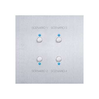 Commande 4 scénarios Art d'Arnould Epure MyHOME_Up - acier brossé|Arnould-ARD67488