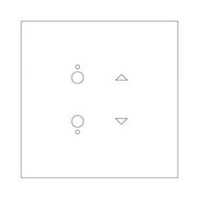 Commande pour volets Art d'Arnould Epure MyHOME_Up - acier satin|Arnould-ARD67584
