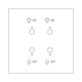 Commande double lumière Art d'Arnould Epure MyHOME_Up - acier miroir|Arnould-ARD67682