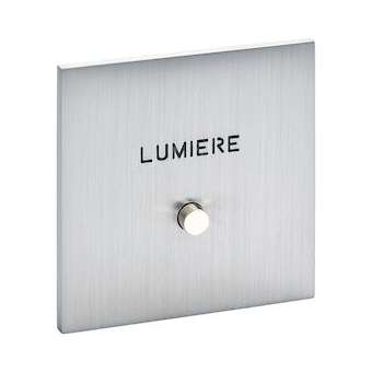 Art d'Arnould univers Epure guichet lumineux avec marquage Lumière -acier brossé|Arnould-ARD67492