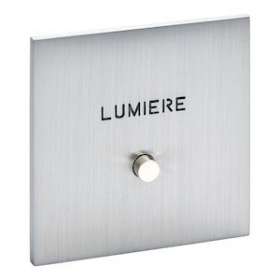 Art d'Arnould univers Epure guichet lumineux avec marquage Lumière -acier brossé|Arnould-ARD67492