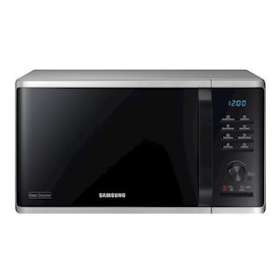 MICRO-ONDES MONOFONCTION 23L Elec + bouton - Cavité céramique émail - Silver|Samsung blanc-S3GMS23K3555ES-EF