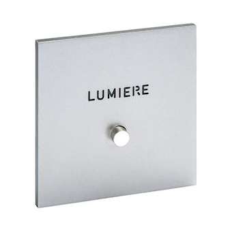 Art d'Arnould univers Epure guichet lumineux avec marquage Lumière - acier satin|Arnould-ARD67592