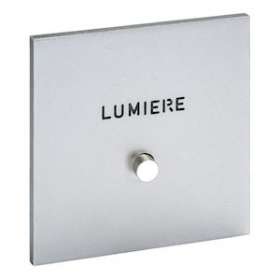 Art d'Arnould univers Epure guichet lumineux avec marquage Lumière - acier satin|Arnould-ARD67592