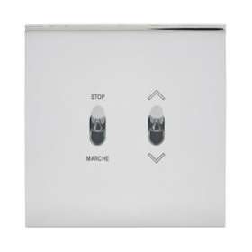 Art d'Arnould univers Epure commande de volet roulant position fixe acier miroir|Arnould-ARD67620