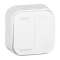 Interrupteur individuel de volets roulants saillie Profil Eco - blanc