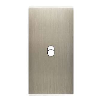 Façade étroite Confidence Laiton Acier Brossé 1 basculeur|Modelec-MD8111-412M