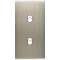 Façade étroite Confidence Laiton Acier Brossé 2 basculeurs|Modelec-MD8112-412M