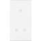Façade CONFIDENCE LAITON BLANC DOUBLE VERTICALE 3 BASCULEURS ELOIGNES
