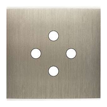 Façade CONFIDENCE LAITON ACIER SIMPLE 4 PUSH|Modelec-MD8144-412M