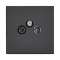 Art d'Arnould univers Epure prise TV-FM-SAT - noir mat