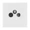 Art d'Arnould univers Epure prise TV-FM-SAT - blanc satin