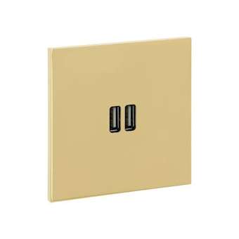 Art d'Arnould univers Epure chargeur double USB 2,4A - or miroir|Arnould-ARD67722