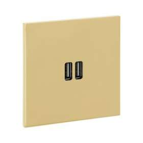 Art d'Arnould univers Epure chargeur double USB 2,4A - or miroir|Arnould-ARD67722
