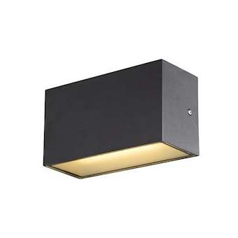 SITRA CUBE applique ext M up/down anthracite LED 14W 3000K/4000K IP44 CCT Switch|SLV-DC51005151