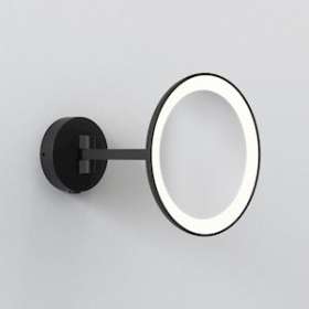 Miroir grossissant Mascali Round LED Noir mat IP44|Astro lighting-AHT1373011
