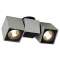 ALTRA DICE, plafonnier, gris/noir, 2x GU10, max. 2x 50W