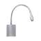 LIZA 01 - Liseuse 2,3W 3000K 110lm 40DEG 30000h, installation patère, grise|Aric-ARI5222