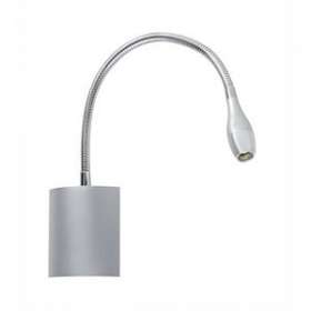 LIZA 01 - Liseuse 2,3W 3000K 110lm 40DEG 30000h, installation patère, grise|Aric-ARI5222