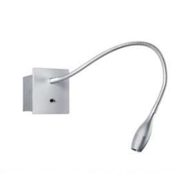 LIZA 2 01 - Liseuse avec inter 2,3W 3000K 110lm 40DEG 30000h, patère, grise|Aric-ARI50255