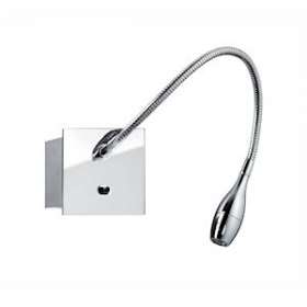 LIZA 2 01 - Liseuse avec inter 2,3W 3000K 110lm 40DEG 30000h, patère, chromée|Aric-ARI50256