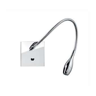 LIZA 2 ET3 - Liseuse avec inter 2,3W 3000K 110lm 40DEG 30000h, encastrée, chromé|Aric-ARI50252