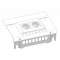 Support 8RJ45 et 2 prises 2P+T pour Bac Connect (sans équipement)