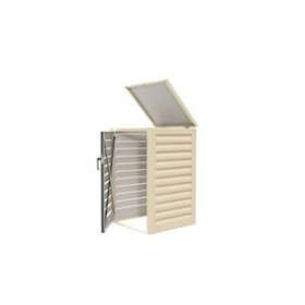 Abri conteneur de 240L - Module initial pour 1 poubelle - Crème|Atole-AOEMAC240CR
