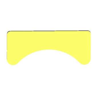 Unicode 2 - Etiquette jaune adhesive petit modèle vierge lot de 10|Atx Appleton-ATXULPS