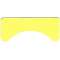 Unicode 2 - Etiquette jaune adhesive petit modèle vierge lot de 10