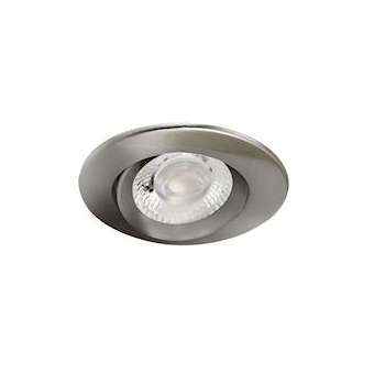AXEL - Encastré IP20/65 Vol.2, bascul., nickel, LED 6W 550lm 3000/4000K (CCT)|Aric-ARI50725