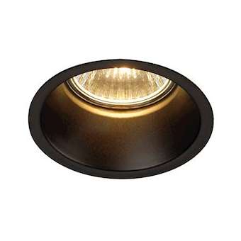 HORN, encastré de plafond intérieur, simple, noir mat, GU10/QPAR51, 50W max|SLV-DC5112910