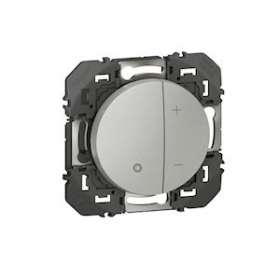 Variateur toutes lampes dooxie 2 fils sans Neutre finition alu|Legrand-LEG600160