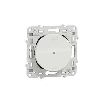 Odace + Blanc, variateur universel à poussoir PlusLink|Schneider Electric-SCHS520560