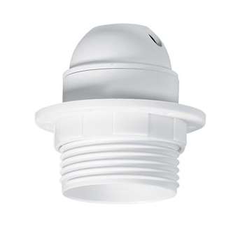 Douille culot E27 à chemise demi-filetée + bague isolante + trou passe-fil|Legrand-LEG091135