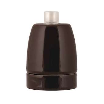 Douille Porcelaine E27 Marron|Bailey-BIY139705