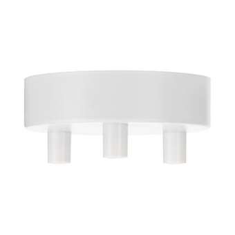 Rosace Métal Blanc Multi-Câble 3|Bailey-BIY140917