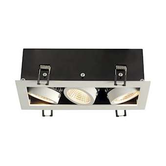 KADUX, encastré carré, 3 LED, blanc, 21W, 3000K, 38DEG, alim incluse|SLV-DC5115721