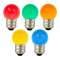Ecopack Lot 5Pcs Led Party G45 E27 1W Multi-Couleur Pc