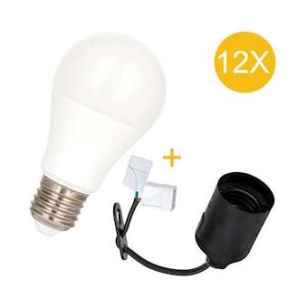 12-Pack Combi E27 Lh Connector + Led 6W 4000K|Bailey-BIY144919