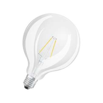 OSRAM LED FIL GLOBE25 Claire 827 E27 2,5W 250lm Verre ø124|Ledvance-OSR590656