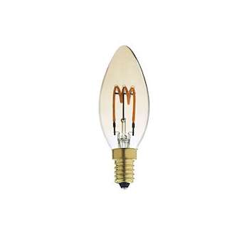 Lampe déco flamme E14 LED 2,5W 2200K 75lm, Cl.énerg.A, 25000H, dimmable, ambrée|Aric-ARI20023