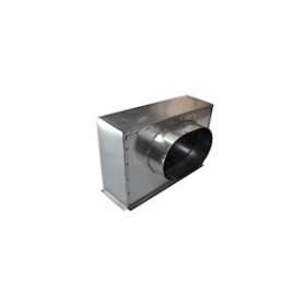 Plénum acier grille de soufflage 300 x100 mm (sortie latérale)|Baillindustrie-BLLPLSACI300X100