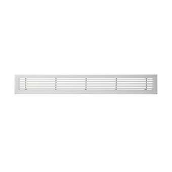 Grille de soufflage linéaire de 1000x150 mm en aluminium blanc mate|Baillindustrie-BLLGSL1000X150