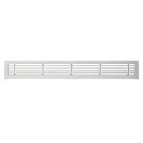 Grille de soufflage linéaire de 1000x150 mm en aluminium blanc mate|Baillindustrie-BLLGSL1000X150