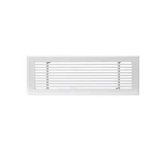 Grille de soufflage linéaire de 500x150 mm en aluminium blanc mate|Baillindustrie-BLLGSL500X150