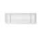 Grille de soufflage linéaire de 500x150 mm en aluminium blanc mate
