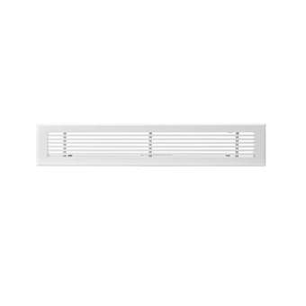 Grille de soufflage linéaire de 600x100 mm en aluminium blanc mate|Baillindustrie-BLLGSL600X100